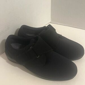 Womens OrthoFeet Wichita MonkStrap Black 825 Orthopedic Diabetic Size 11 D Wide.